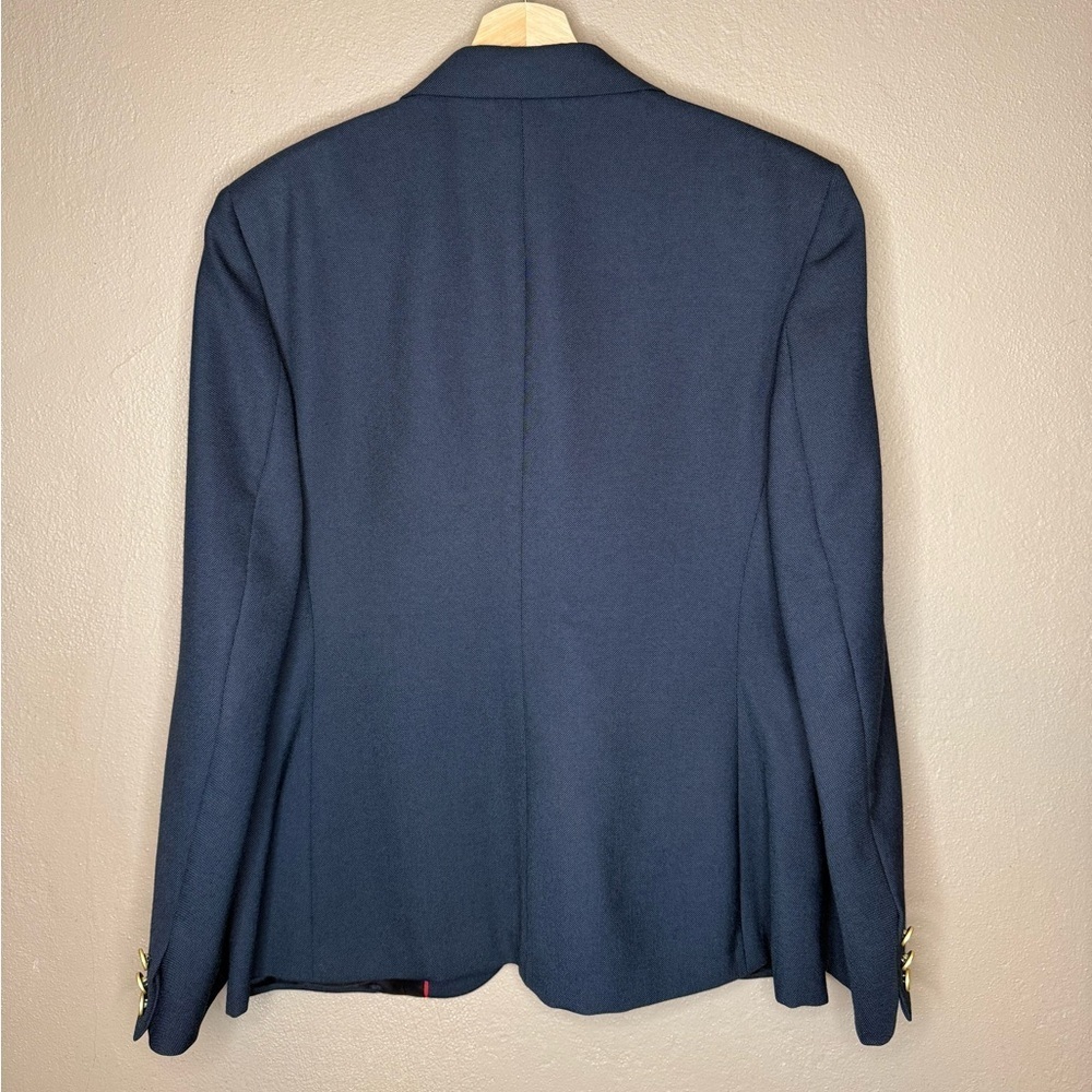 80s York Fair Vintage Wool Classic Navy Blazer and Skirt Set Women's Size 12 - Picture 9 of 16